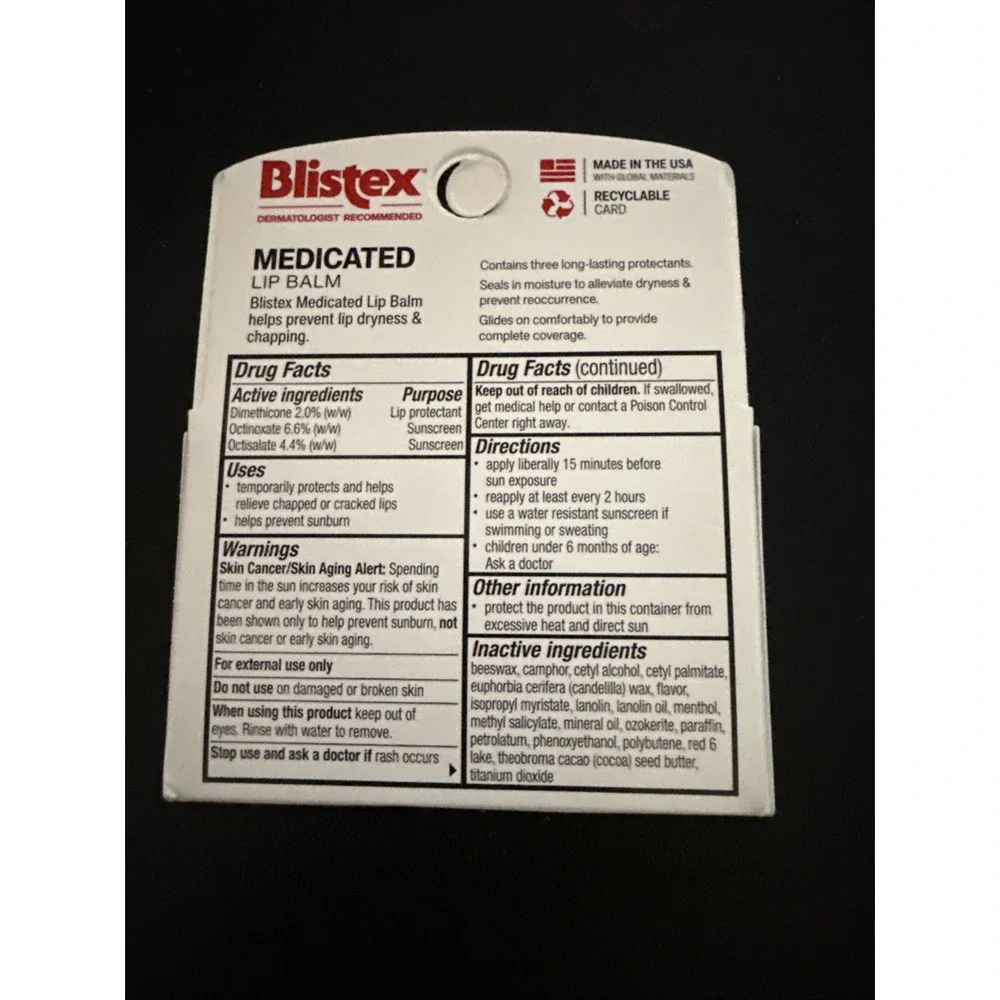 Blistex medicated lip